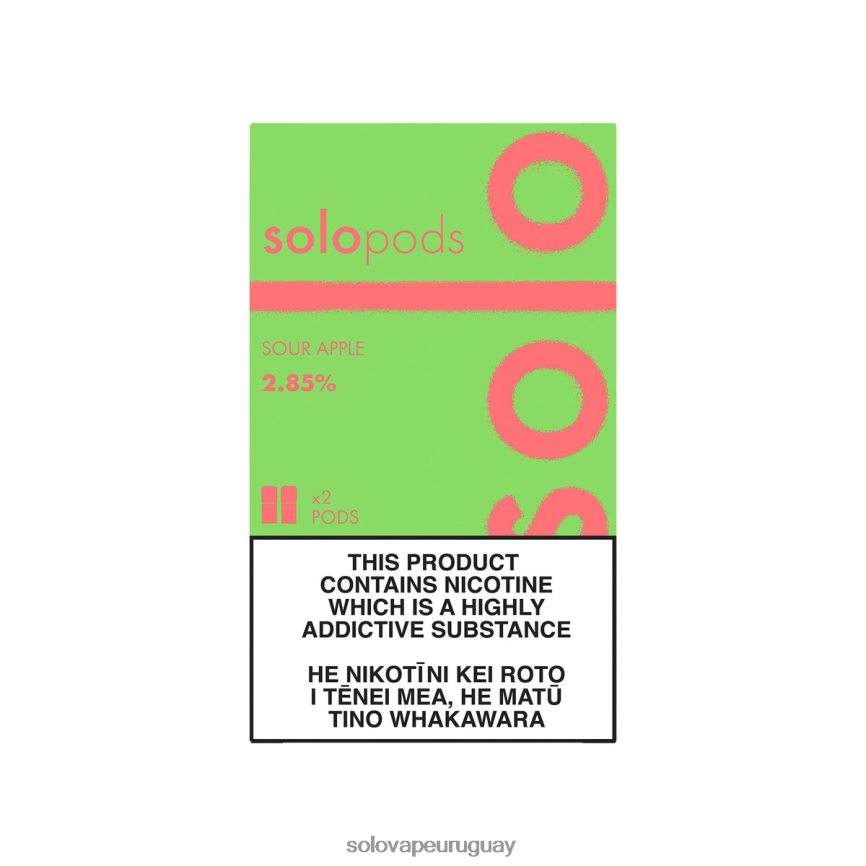 Solo paquete de 2 cápsulas de repuesto manzana agria | Solo Vape Precio BR48NP58